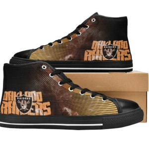 Las Vegas Raiders NFL 8 Custom Canvas High Top Shoes