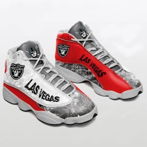 Las Vegas Raiders Team Air Jordan 13 Custom Sneakers-Football Team Sneakers