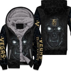Lava Skull Vegas Golden Knights 3D Unisex Fleece Hoodie