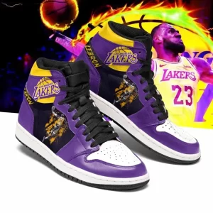 Lebron James 02 Air Jordan 1 Sport Custom Sneakers