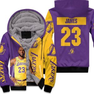 Lebron James 23 Los Angeles Lakers Nba Western Conference Unisex Fleece Hoodie