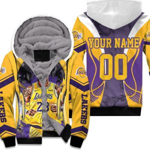 Lebron James 23 Los Angeles Lakers Western Conference Fire Ball Personalized Unisex Fleece Hoodie