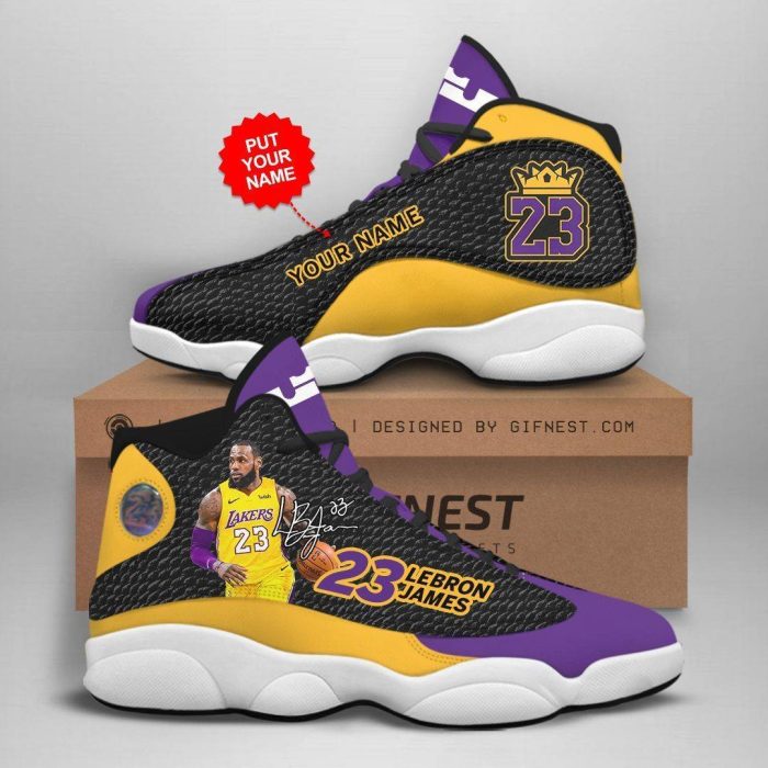 Lebron James Jordan 13 Personalized Shoes Lebron James Customized Name Sneaker