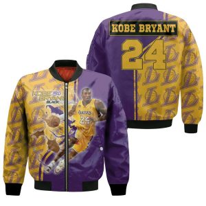 Legend Kobe Bryant 24 Los Angeles Lakers NBA Western Conference Bomber Jacket