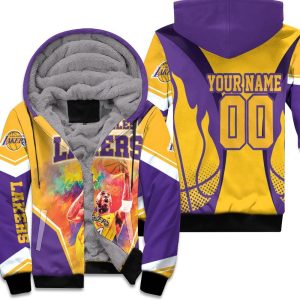 Legend Kobe Bryant 24 Los Angeles Lakers Western Conference Personalized Unisex Fleece Hoodie