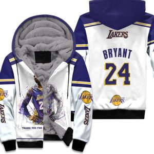 Legend Kobe Bryant Los Angeles Lakers Thank You For The Memories Unisex Fleece Hoodie