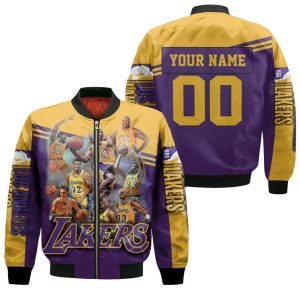 Legend Of Los Angeles Lakers Western Conference NBA Personalized Bomber Jacket