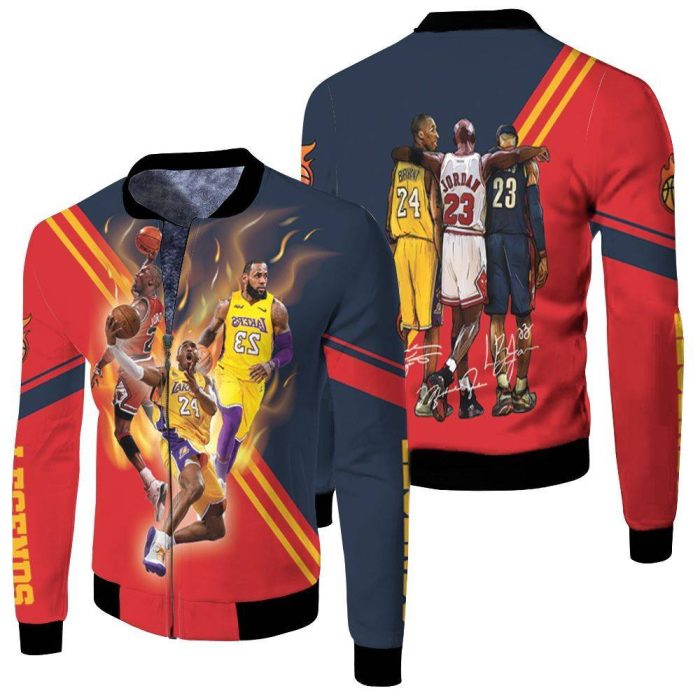 Legend Of NBA Signatures Fleece Bomber Jacket