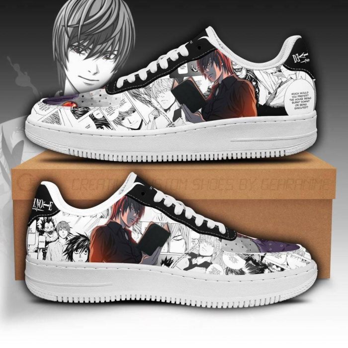 Light Yagami Air Nike Air Force Shoes Unique Death Note Anime Custom Sneakers