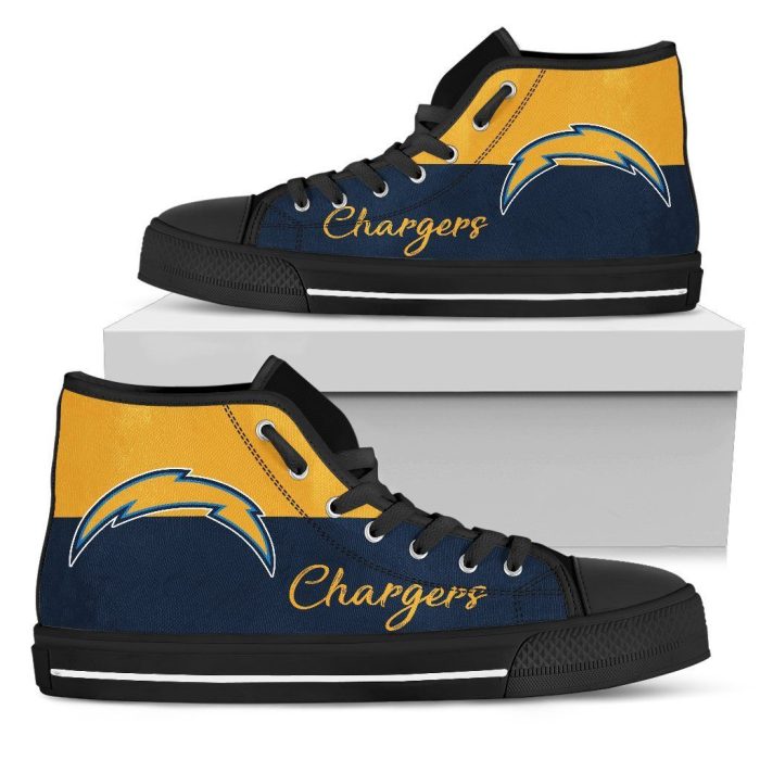 Logo Los Angeles Chargers NFL Custom Canvas High Top Shoes