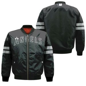 Los Angeles Angels Black 2019 Inspired Style Bomber Jacket