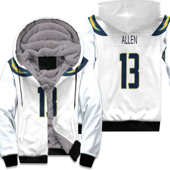 Los Angeles Chargers Keenan Allen Game White Inspired Style Unisex Fleece Hoodie