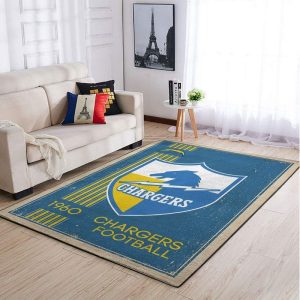 Los Angeles Chargers NFL 22 Area Rug Living Room And Bed Room Rug