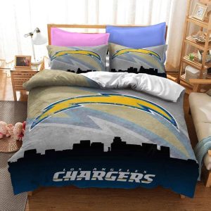 Los Angeles Chargers NFL #23 Duvet Cover Pillowcase Bedding Set Home Bedroom Decor