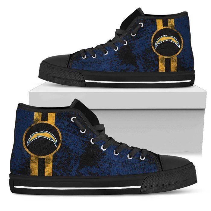 Los Angeles Chargers NFL Custom Canvas High Top Shoes