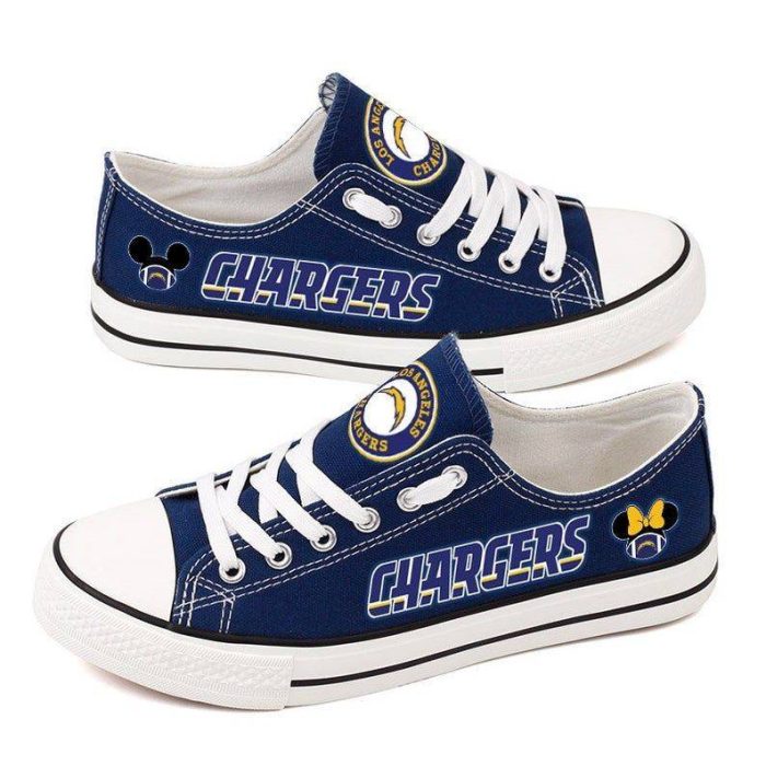 Los Angeles Chargers NFL Football 1 Gift For Fans Low Top Custom Canvas Shoes