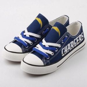 Los Angeles Chargers NFL Football Gift For Fans Low Top Custom Canvas Shoes