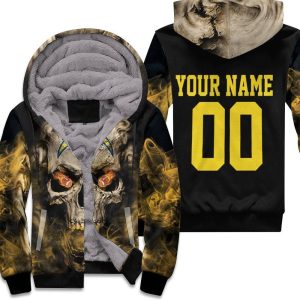 Los Angeles Chargers Skull Los Angeles Chargers 3D Personalized Unisex Fleece Hoodie