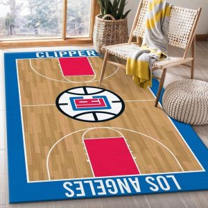 Los Angeles Clippers NBA 1 Area Rug Living Room And Bed Room Rug