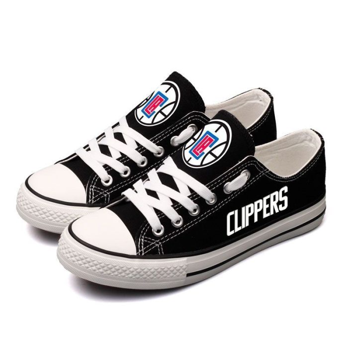 Los Angeles Clippers NBA Basketball 2 Gift For Fans Low Top Custom Canvas Shoes