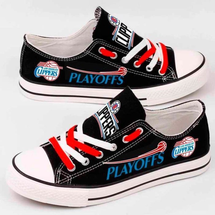 Los Angeles Clippers NBA Basketball Gift For Fans Low Top Custom Canvas Shoes