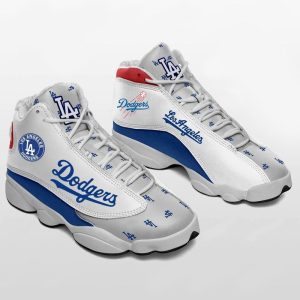 Los Angeles Dodgers Baseball Team Air Jordan 13 Custom Sneakers