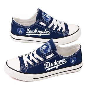 Los Angeles Dodgers MLB Baseball 3 Gift For Fans Low Top Custom Canvas Shoes