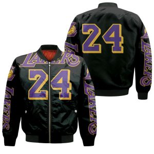 Los Angeles Lakers 24 Kobe Bryants Bomber Jacket