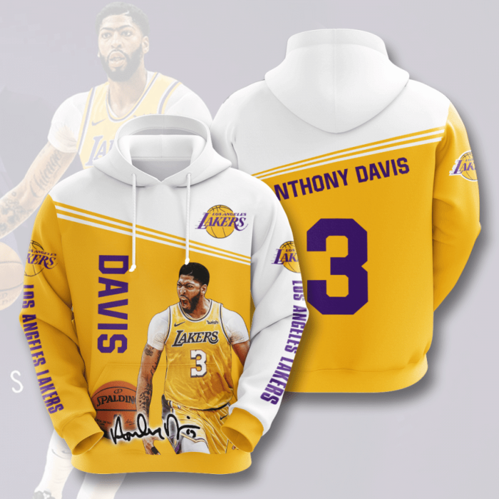 Los Angeles Lakers 3D Hoodie