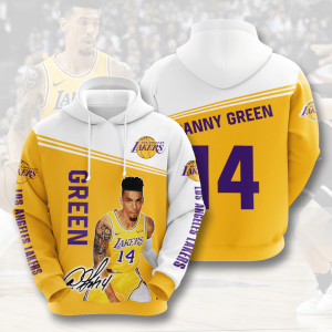 Los Angeles Lakers Danny Green 14 3D Hoodie