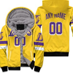 Los Angeles Lakers Gold Icon Edition 2019 Personalized Inspired Unisex Fleece Hoodie