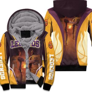 Los Angeles Lakers Legend Kobe Bryant King Lebron James Unisex Fleece Hoodie
