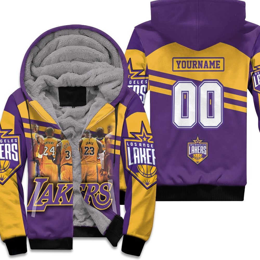 Los Angeles Lakers Logo Nba Western Conference Nba Unisex Fleece Hoodie ...