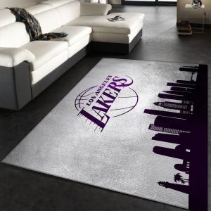 Los Angeles Lakers NBA 11 Area Rug Living Room And Bed Room Rug