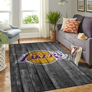 Los Angeles Lakers NBA 5 Area Rug Living Room And Bed Room Rug
