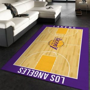 Los Angeles Lakers NBA 8 Area Rug Living Room And Bed Room Rug