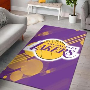 Los Angeles Lakers NBA 9 Area Rug Living Room And Bed Room Rug