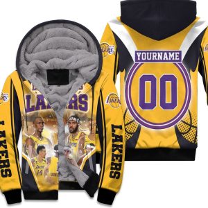 Los Angeles Lakers Player Photo Logo Western Conference Unisex Fleece Hoodie