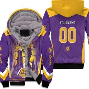 Los Angeles Lakers Players Photos Nba Western Conference Unisex Fleece Hoodie