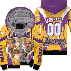 Los Angeles Lakers Western Conference Champions Personalized Unisex Fleece Hoodie