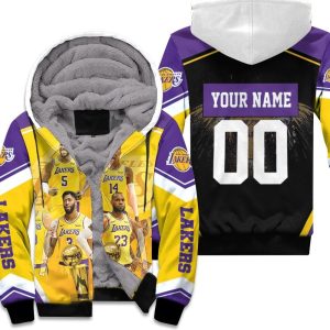 Los Angeles Lakers Western Conference Mashup Batman Personalized Unisex Fleece Hoodie