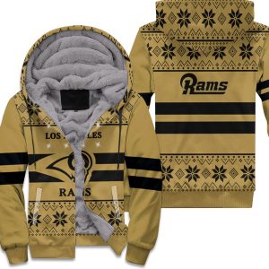 Los Angeles Rams Light Up Ugly Sweater Unisex Fleece Hoodie