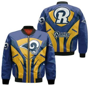Los Angeles Rams Mascot For Rams Fan 3D Bomber Jacket