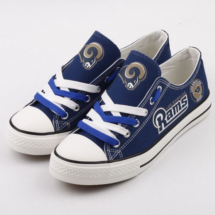Los Angeles Rams NFL Football 2 Gift For Fans Low Top Custom Canvas Shoes