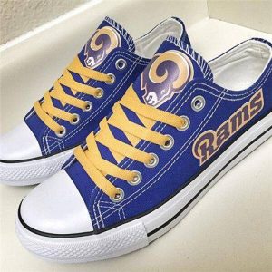 Los Angeles Rams NFL Football 7 Gift For Fans Low Top Custom Canvas Shoes