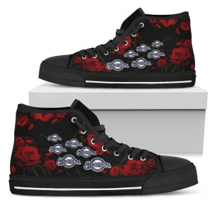 Lovely Rose Milwaukee Brewers MLB Custom Canvas High Top Shoes
