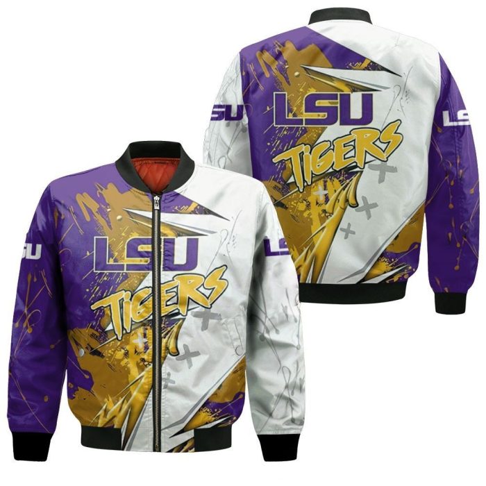 Lsu Tigers Ncaa For Lsu Fan 3D Bomber Jacket