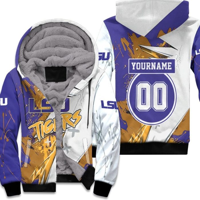 Lsu Tigers Ncaa For Lsu Fan 3D Personalized Unisex Fleece Hoodie