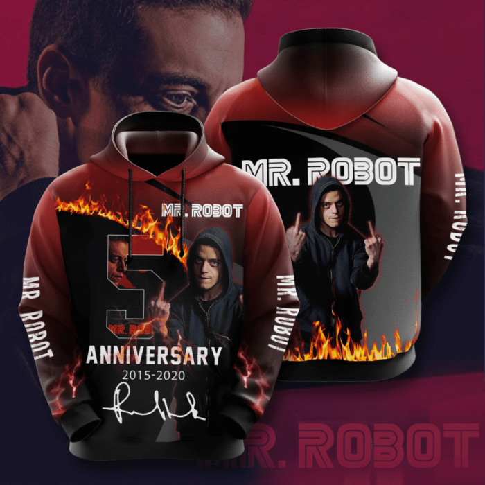 MR Robot 3D Hoodie