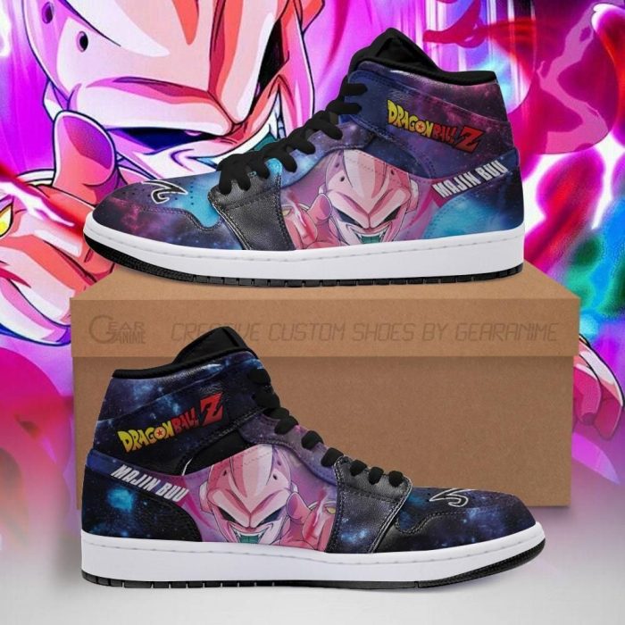Majin Buu 2 Sneaker Boots J1 Galaxy Dragon Ball Z Air Jordan 1 Anime Shoes Custom Sneakers
